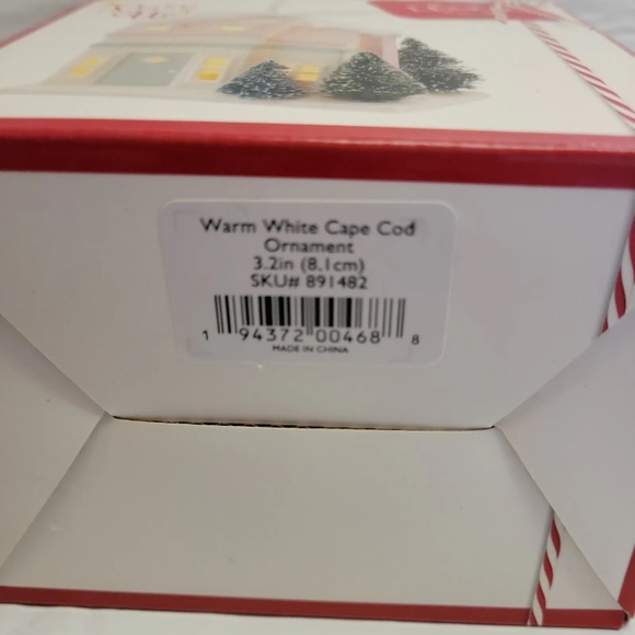 Lenox Light Up Cape Cod House Ornament Christmas Holiday Warm White 3" - Picture 5 of 8